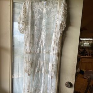 Long lace duster